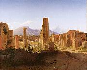 Christen Kobke, The Forum, Pompeii, with Vesuvius in the Distance